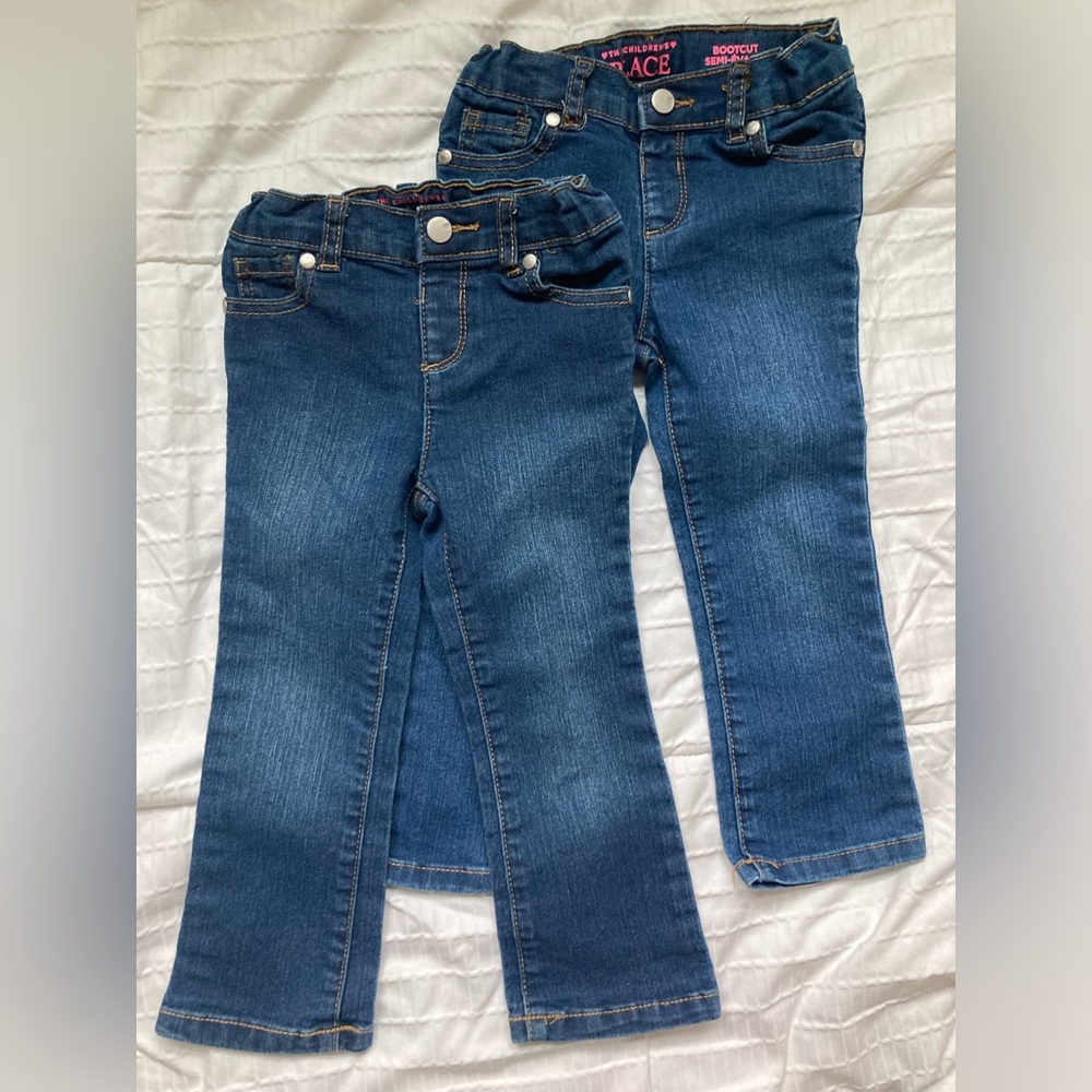 NWOT Toddler Girls Bootcut Jeans 3T